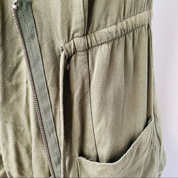 ModCloth Olive Haute Utility Cargo Drape Vest small - Picture 6 of 10